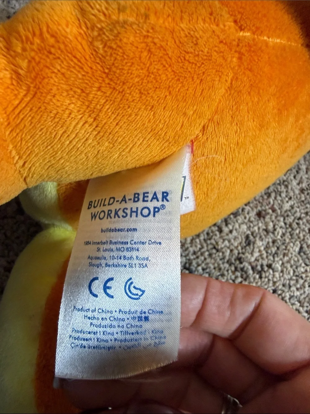 Build A Bear Pokemon Charmander Plush Toy Kanto Starter Orange Stuffed Animal